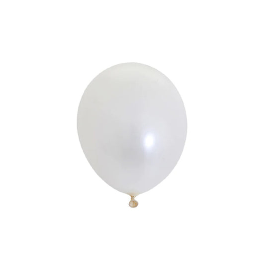 Pearl White Tiny 5" Balloons by Qualatex UK