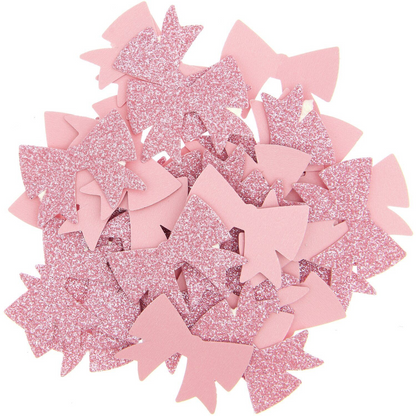 Pink Bows Table Confetti - Pink | Bow Shaped Table Confetti Scatter