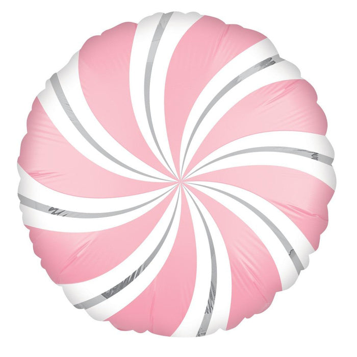 Pink Candy Swirl Satin Balloon