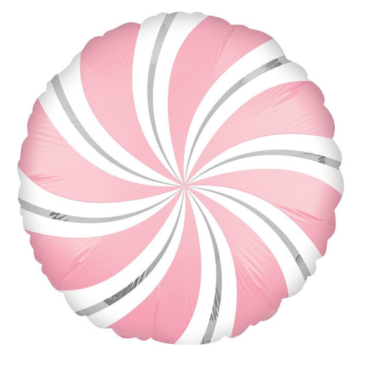 Pink Candy Swirl Satin Balloon