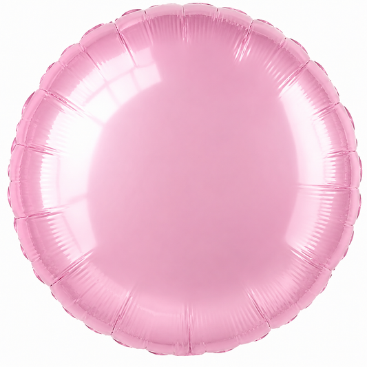 Pink Shiny round foil balloon