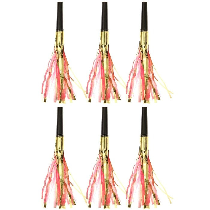 Pink Gold Tassel Party Blower | Noisemakers