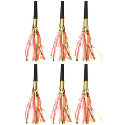 Pink Gold Tassel Party Blower | Noisemakers