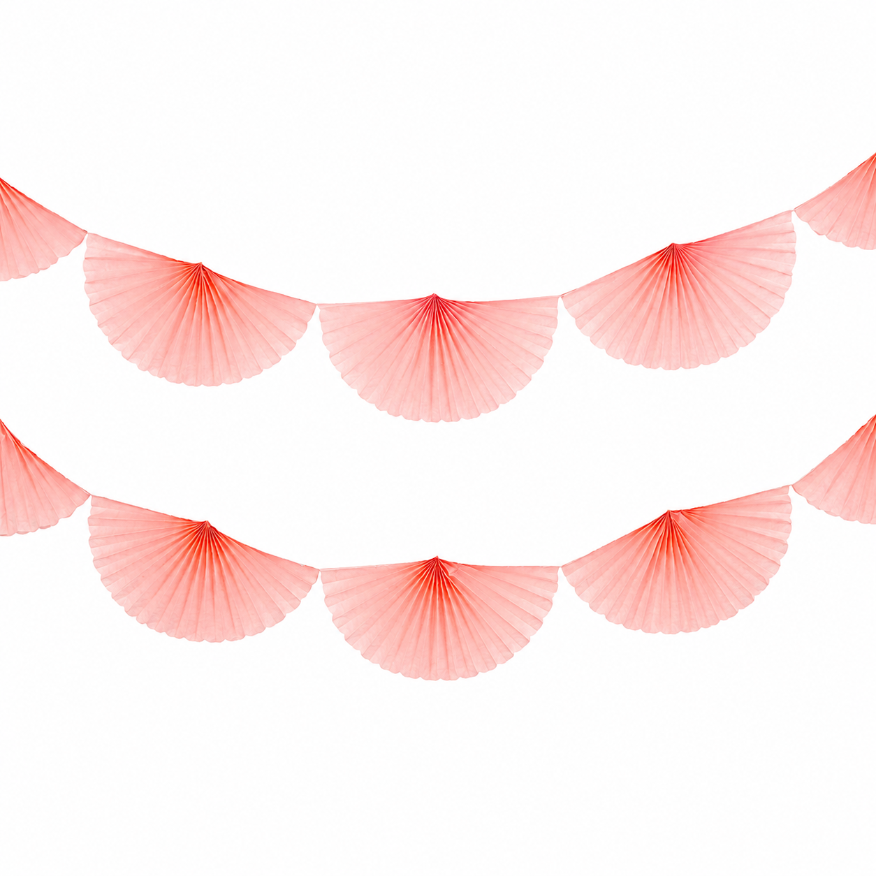 Pink Paper Fan Garland Decoration