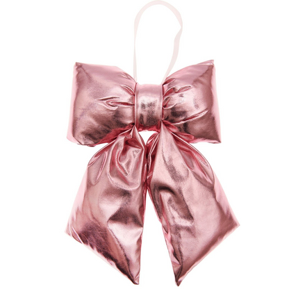 Large Pink Puffy Bow Decoration