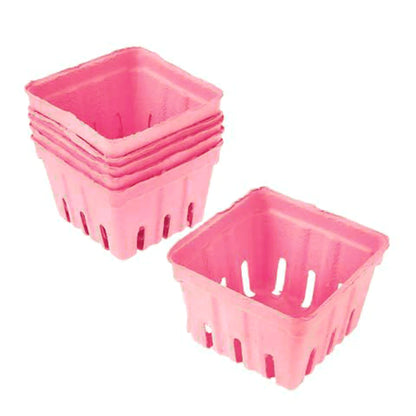 Pink Berry Boxes | Pulp Fibre Berry Baskets