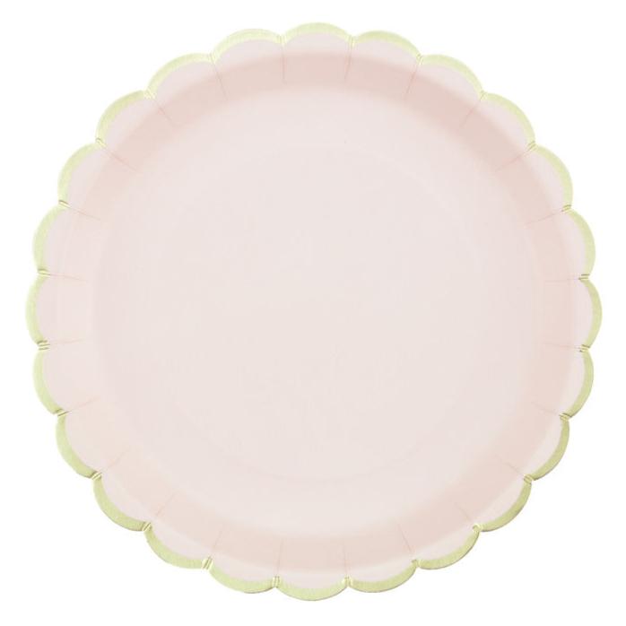 Pale Pink Luxury Party Plates