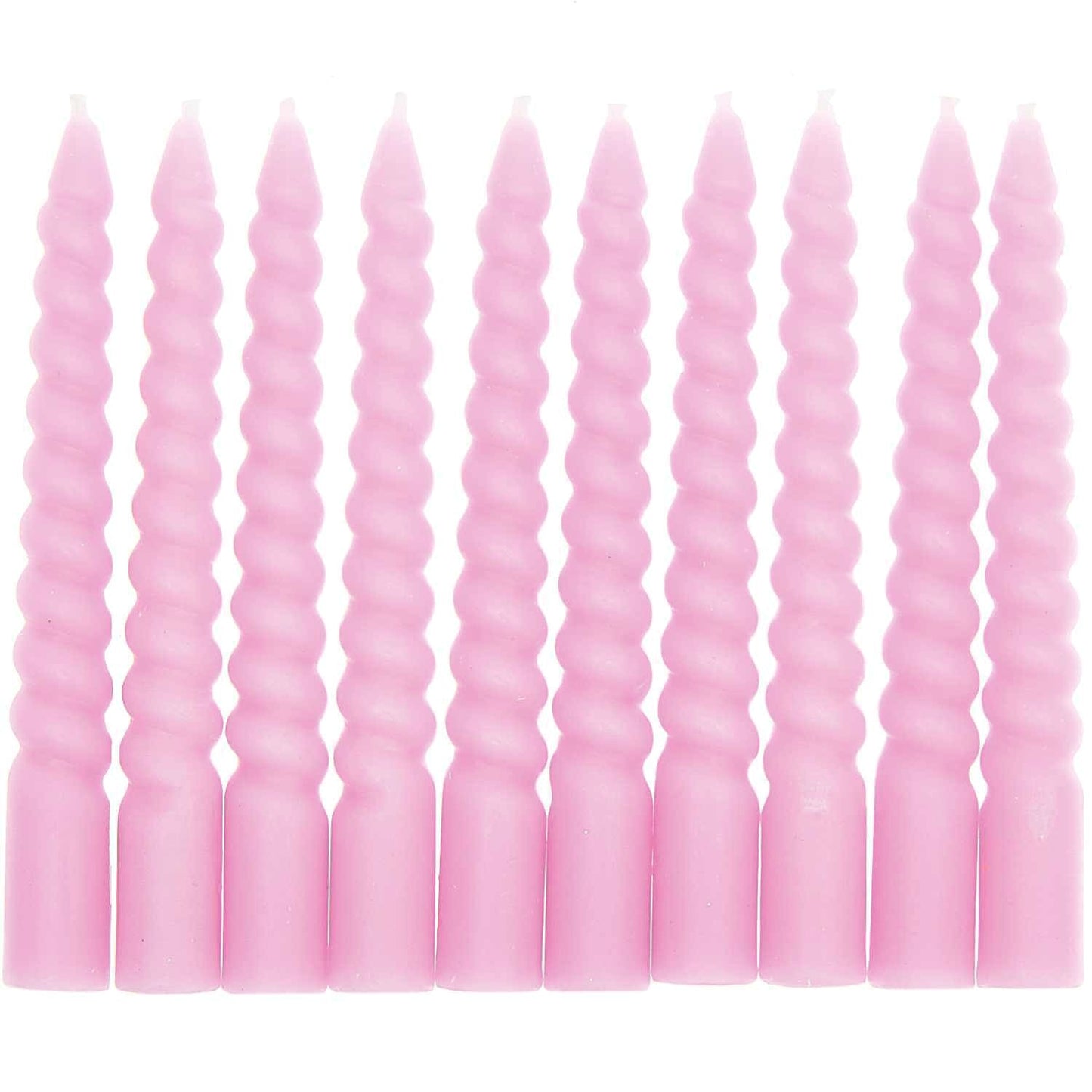 Cake Candle - Spiral Candles Mix - Mauve Pink
