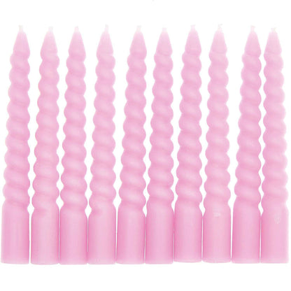 Cake Candle - Spiral Candles Mix - Mauve Pink