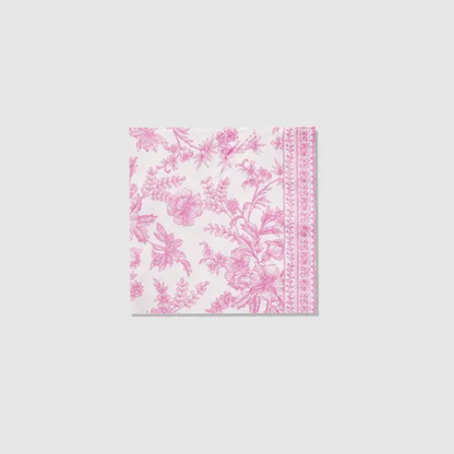 Beautiful Napkins for special occasions | Pink Toile Paper Napkins by Coterie UK