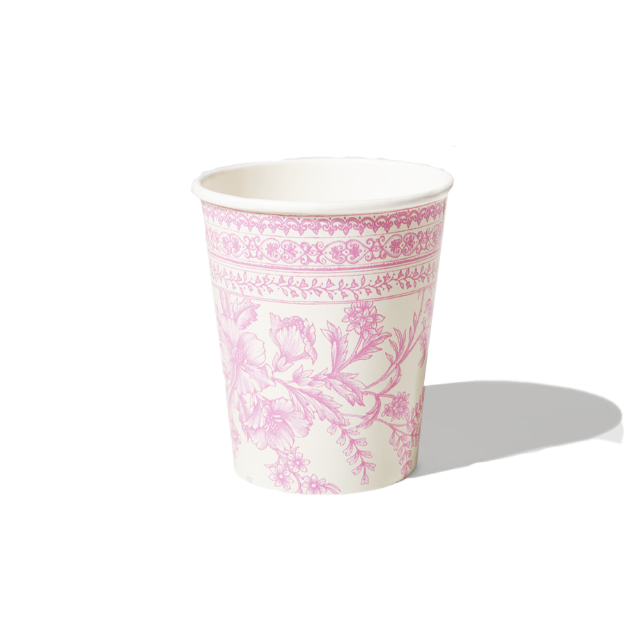 Pink Toil Disposable Cups | Special Occasion Paper Cups | Coterie ...