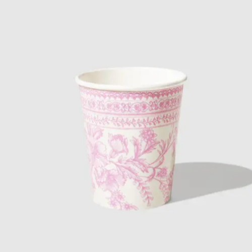 Pink Toil Disposable Cups | Special Occasion Paper Cups | Coterie ...