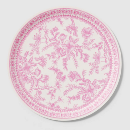 Pink-Toile-Quality-Paper-Tableware-Coterie-UK