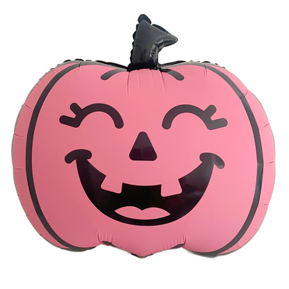 Double sided pink orange HAlloween Pumpkin Balloon