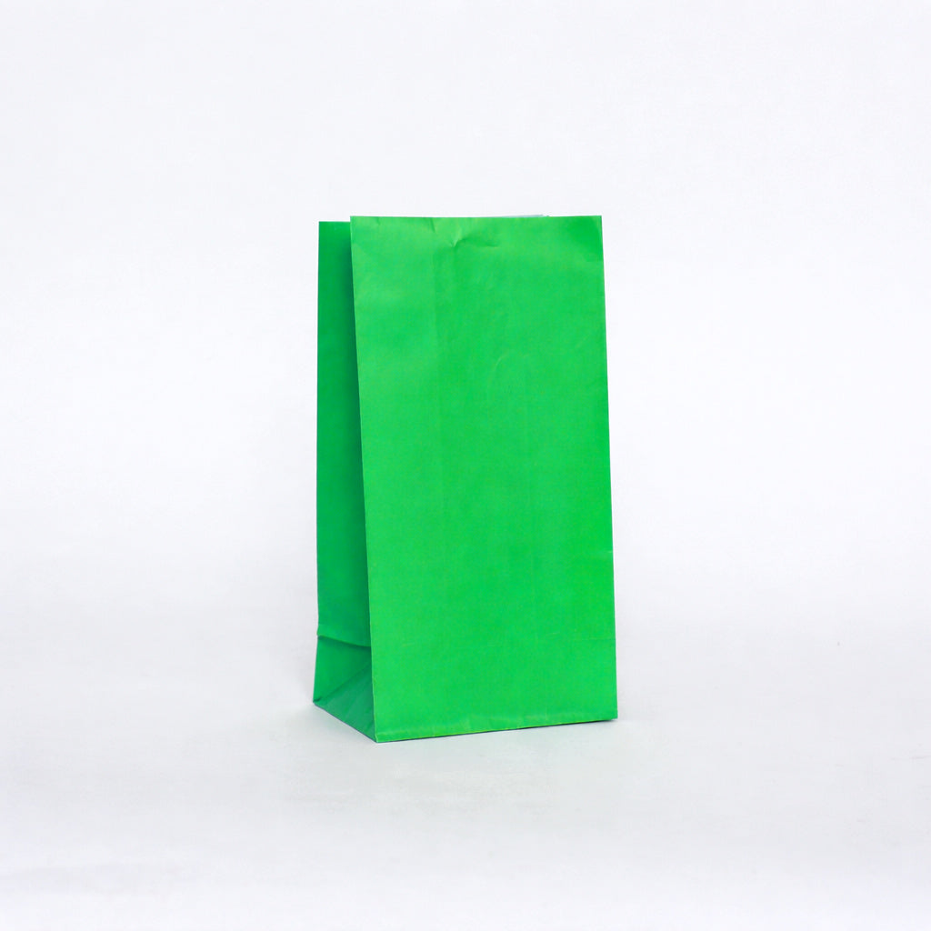 Plain Green Paper Party Bags UK