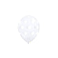 Clear Polka Dot Balloons Qualatex 5" Balloons UK