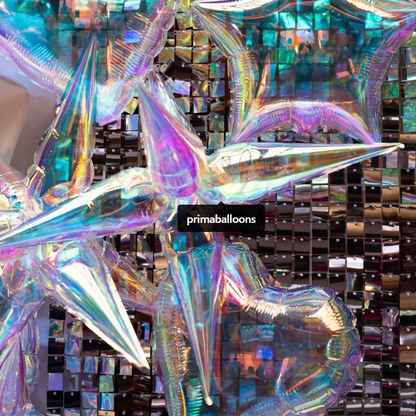Iridescent Starburst Balloon (Medium  66cm)