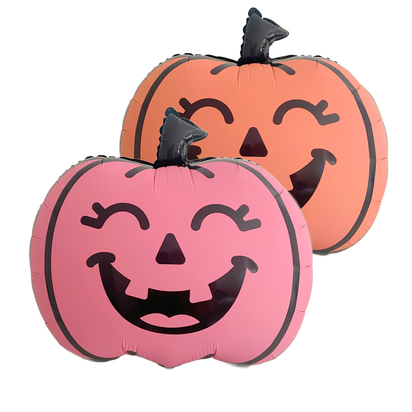Double sided pink orange HAlloween Pumpkin Balloon