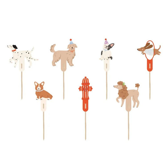 Puppy Dog Cake Toppers (7 Pack)