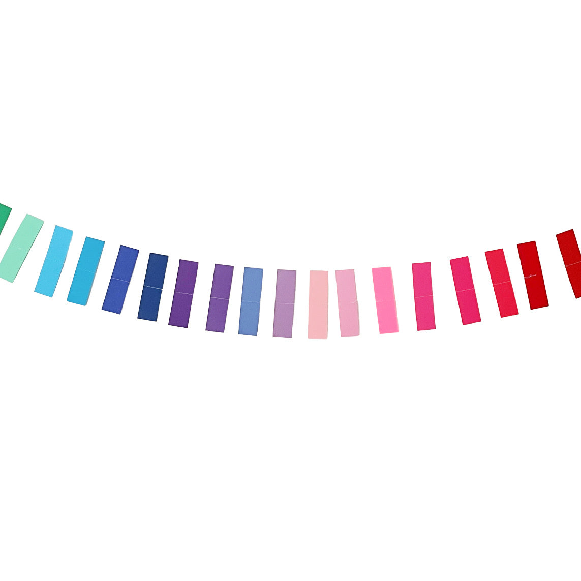 Colourful Paper Strip Garland | Rainbow Paper Garland Decoration