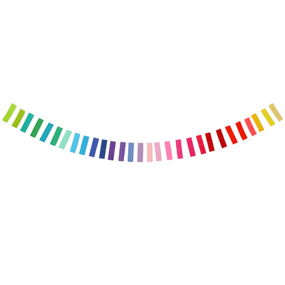 Colourful Paper Strip Garland | Rainbow Paper Garland Decoration