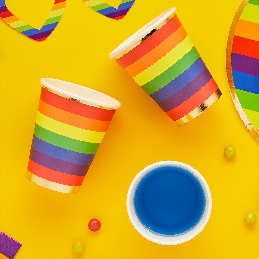 Rainbow Brights Party Cups (8 Pack)
