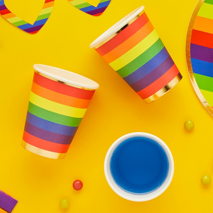 Rainbow Brights Party Cups (8 Pack)