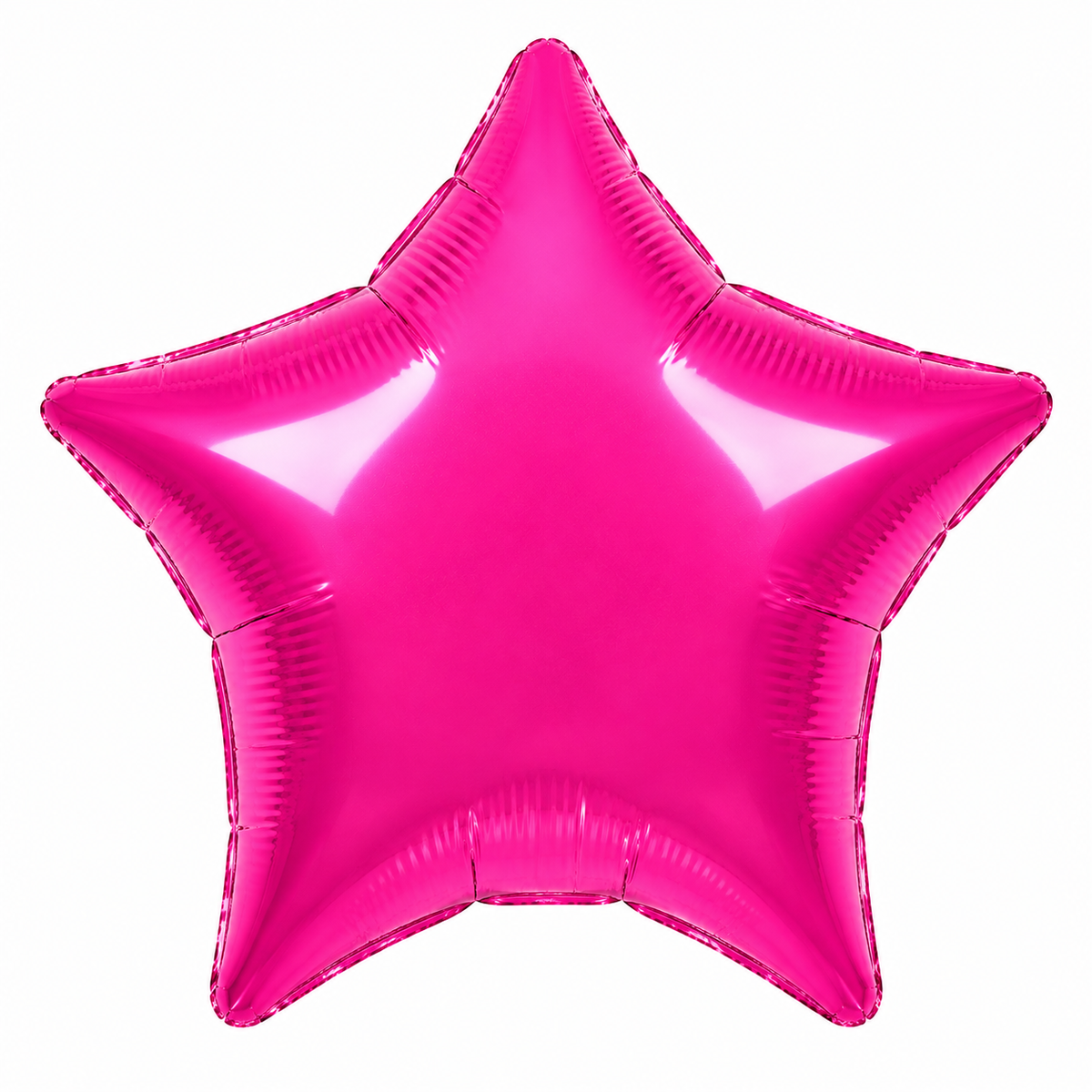 Raspberry Magenta Pink Foil star balloon UK