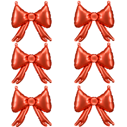 Five pack Red Bow Balloons | Bow Balloons UK