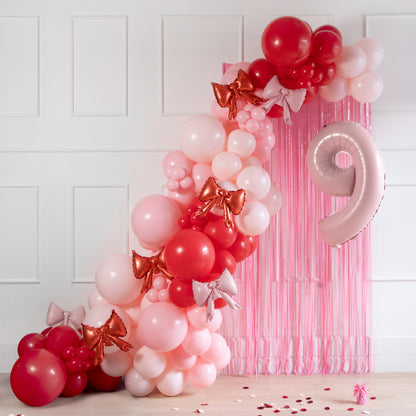 Five pack Red Bow Balloons | Bow Balloons UK