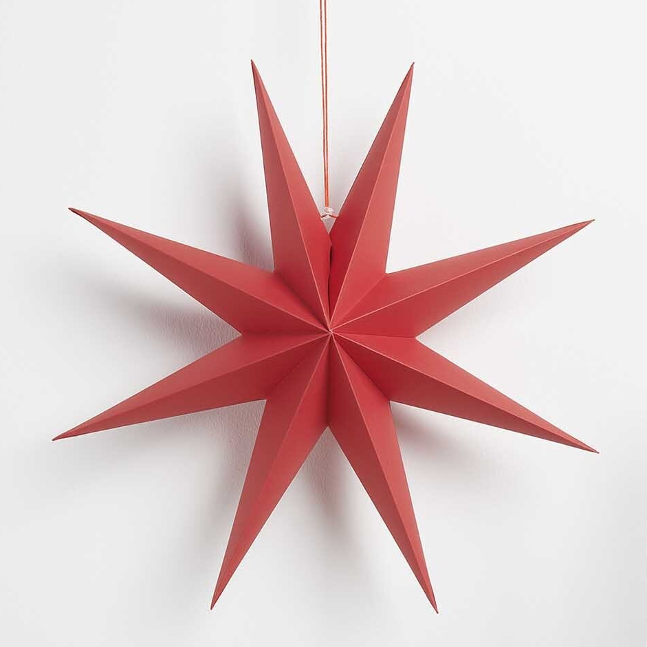 Red Hanging STar Decorations