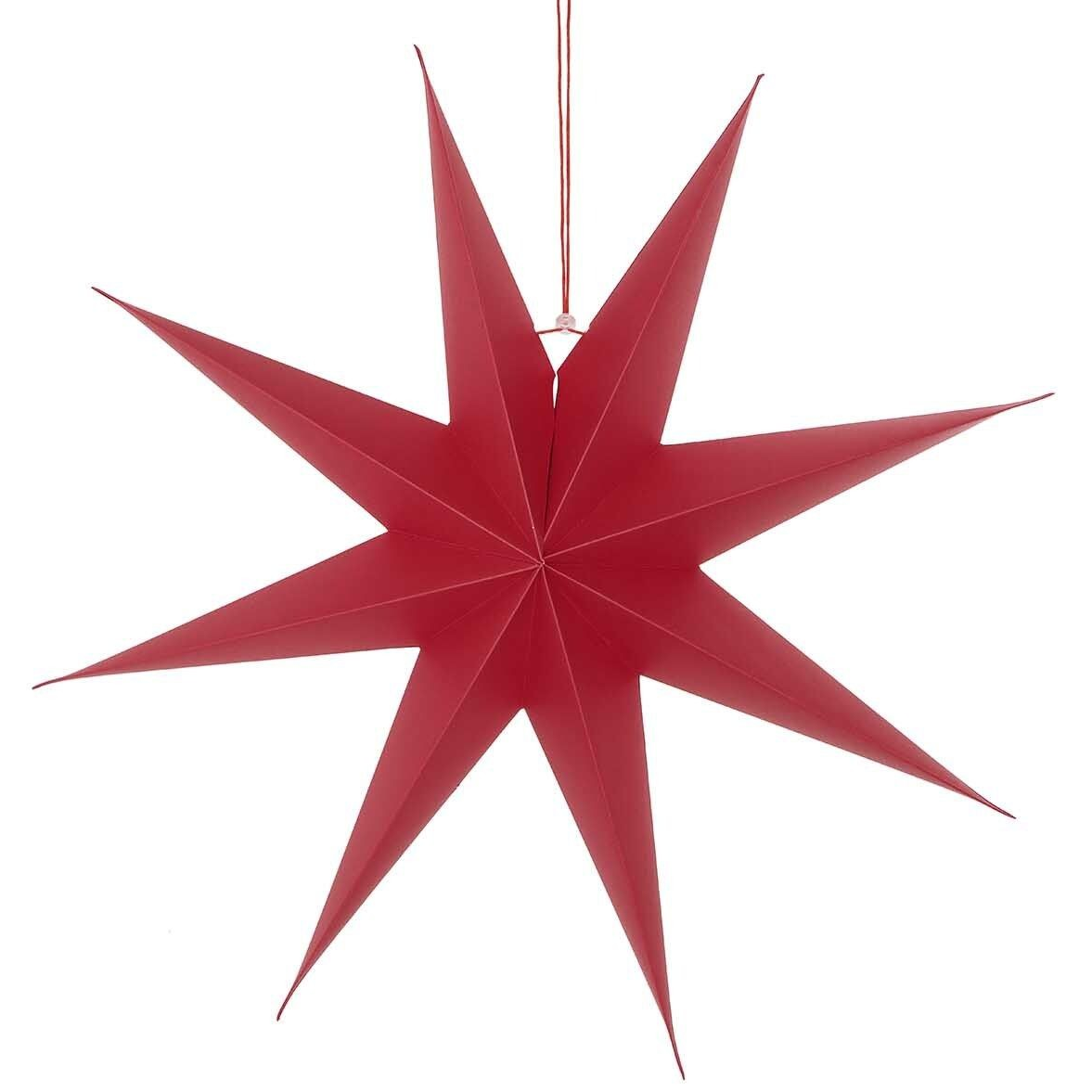 Red Paper Star Lantern Decoration