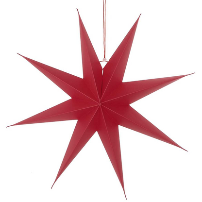 Red Paper Star Lantern Decoration