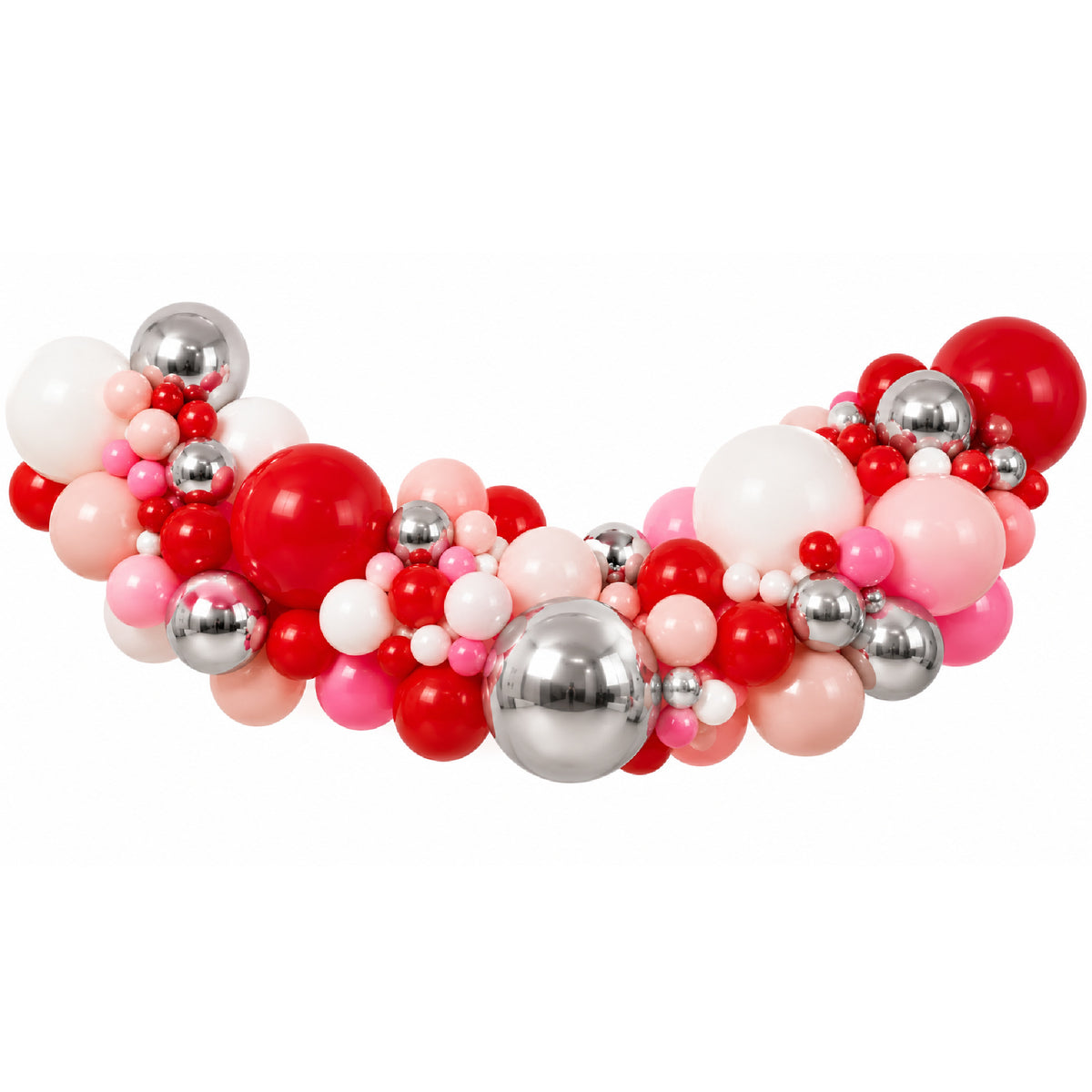 Red & Pink Christmas Balloon Garland Kit | Santa Baby