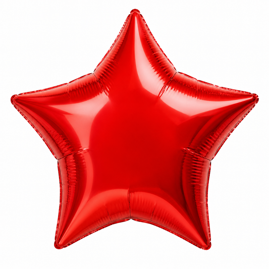 Star Foil Balloon - Red 18"