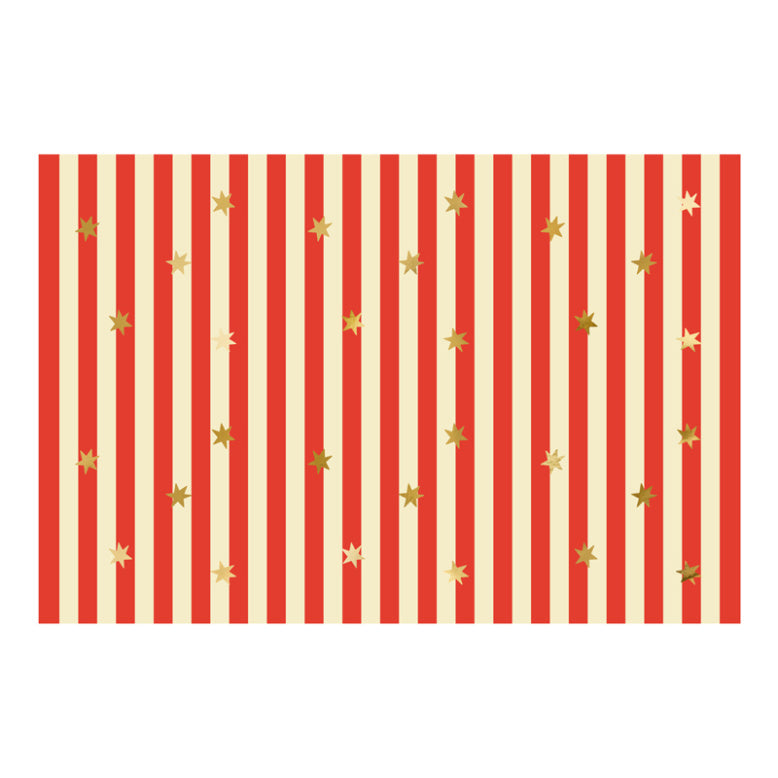 Red Stripe Paper Tablecloth | Circus Party 