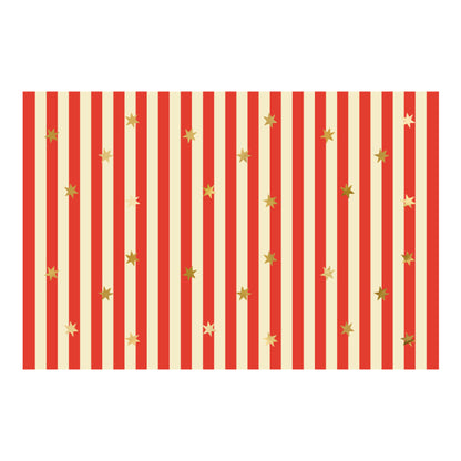 Red Stripe Paper Tablecloth | Circus Party 