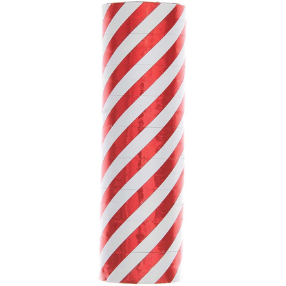 Throwing Streamers - Red White Stripes (Pack of 9)