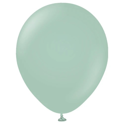 11" Retro Winter Green Balloons by Kalisan Balloons