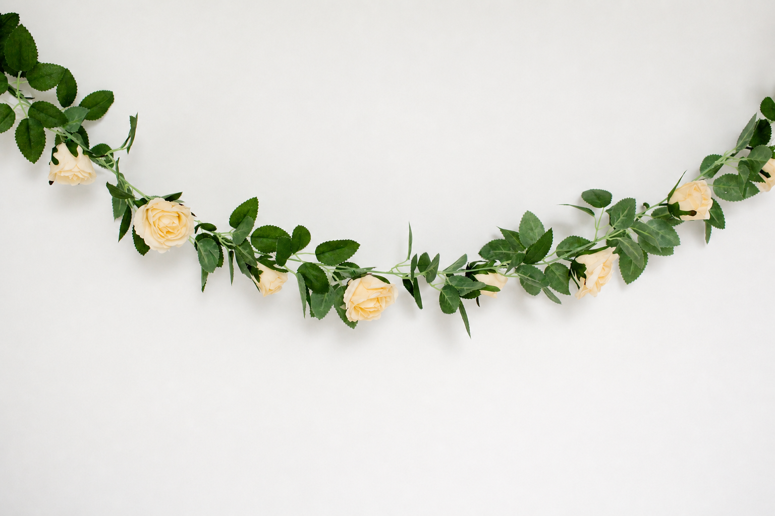 Champagne yellow Rose Floral Garland for Parties