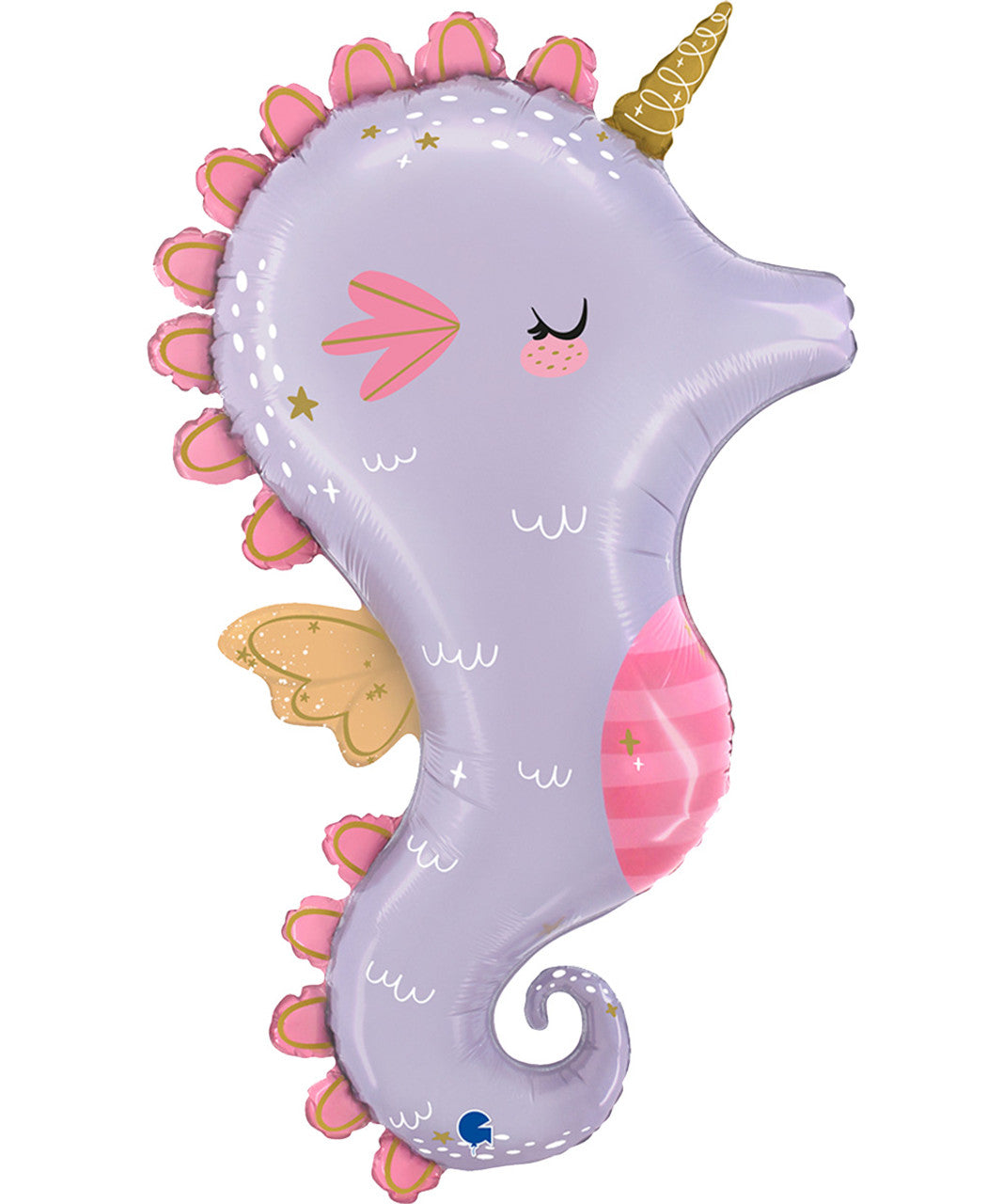 Lilac Seahorse Balloon 36"