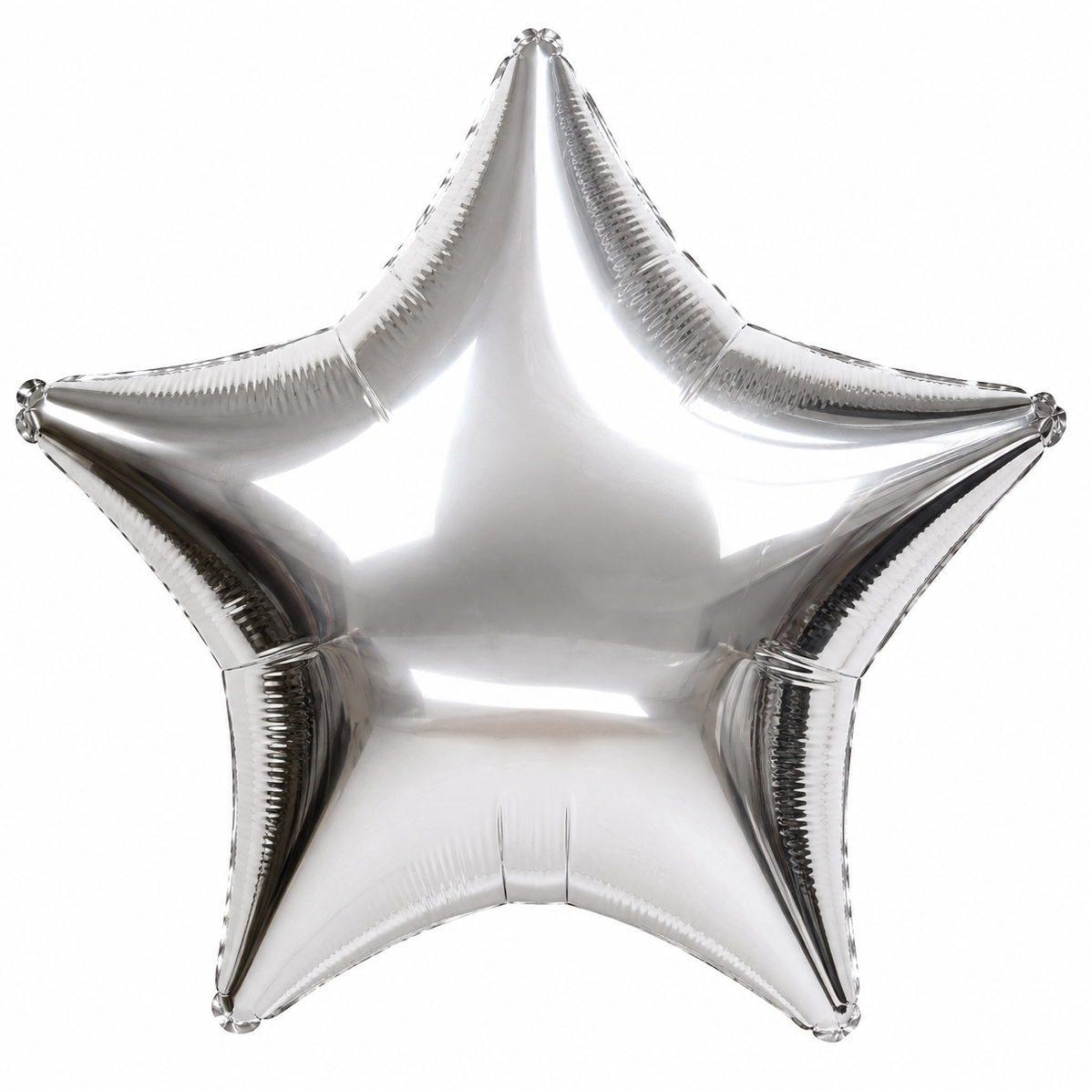 Silver SHiny Foil Star Balloon
