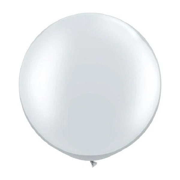 24" Silver Sempertex Balloon