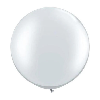 24" Silver Sempertex Balloon