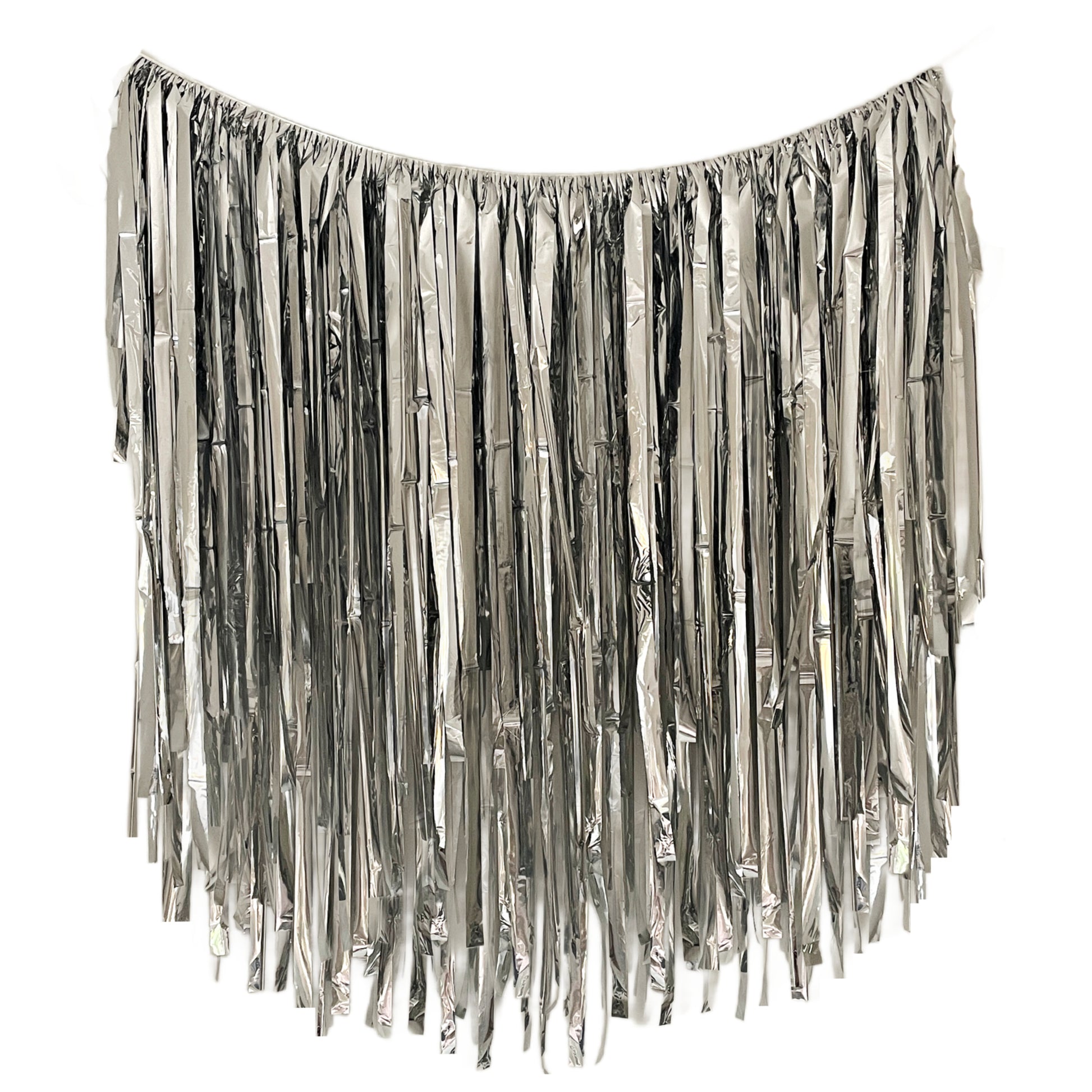 Silver Hanging Garland - Streamer Fringe Streamer Garland