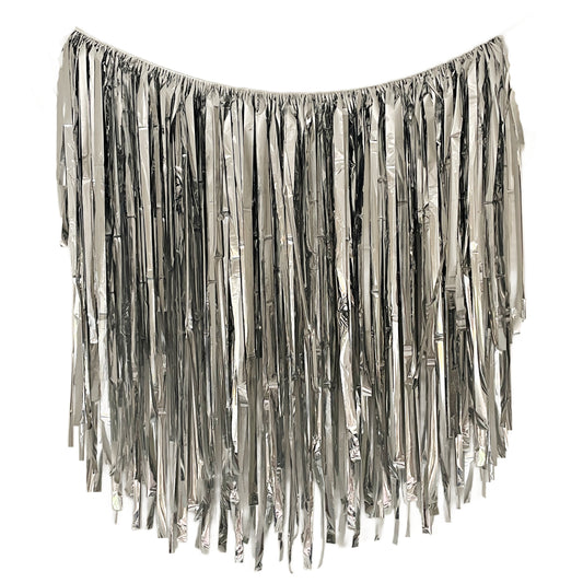 Silver Hanging Garland - Streamer Fringe Streamer Garland