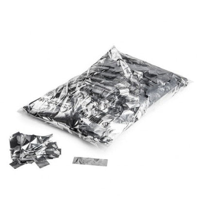 Silver rectangular confetti
