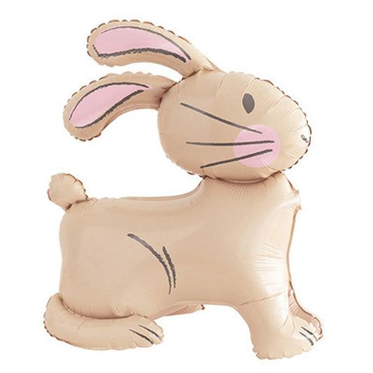 Bunny balloon that stands without helium