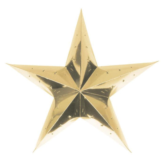 Gold Nordic Stars | Gold star hanging lanterns uk