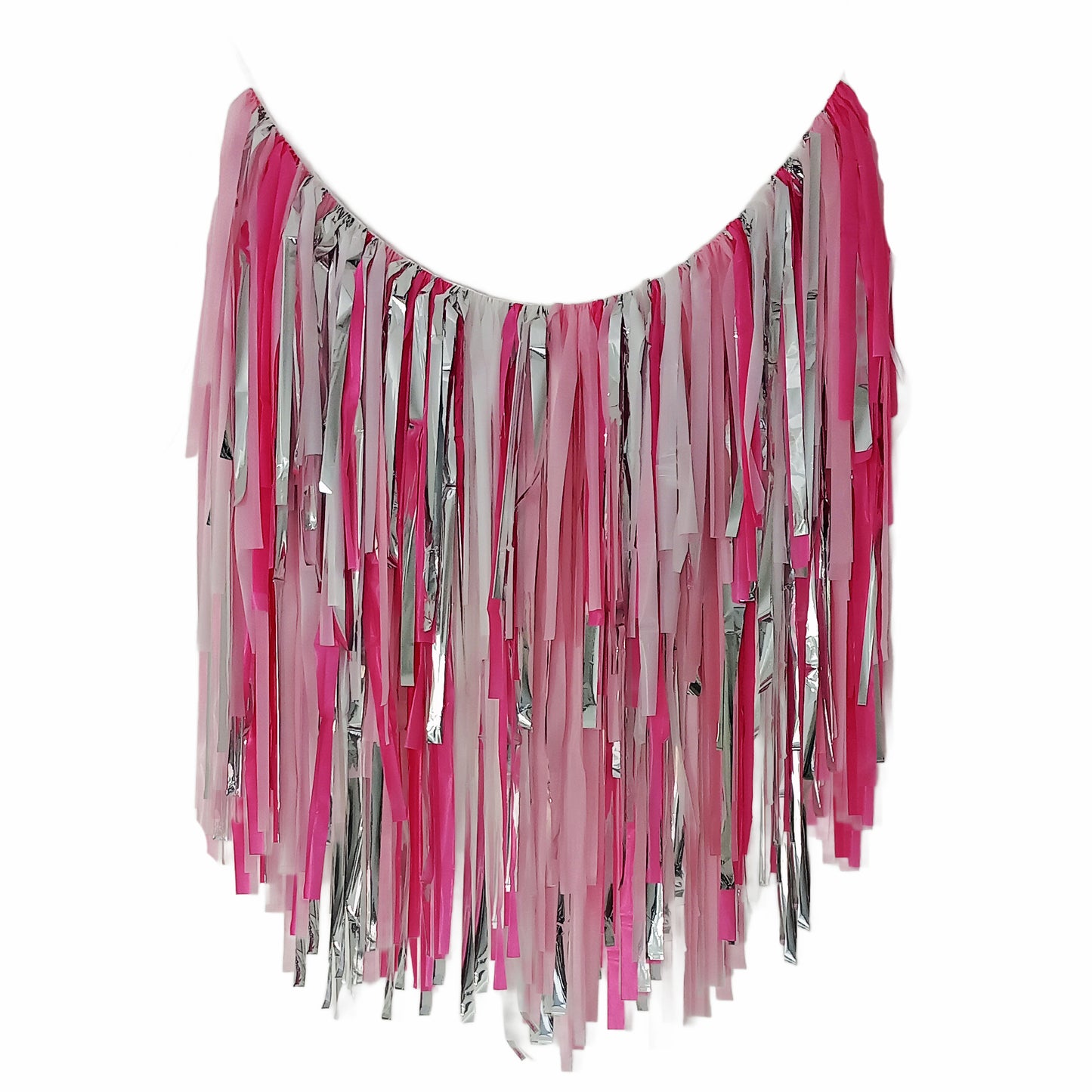 Streamer Fringe Garland Backdrop Pink